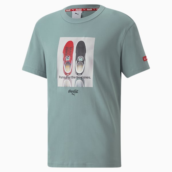 PUMA x COCA-COLA Men's Relaxed Tee, Slate, extralarge