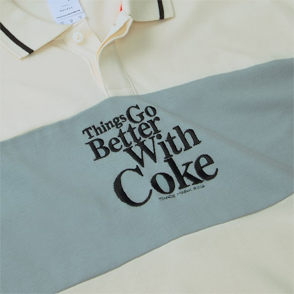 PUMA X COCA COLA Relaxed Fit Polo, Ivory Glow, extralarge-IND