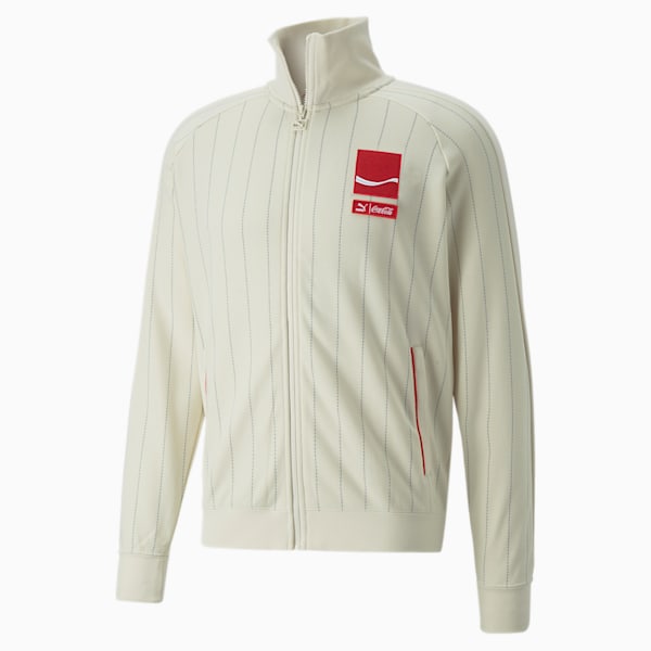 PUMA x COCA-COLA Men's T7 Track Jacket, Ivory Glow, extralarge