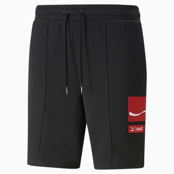 PUMA X COCA COLA Men's Regular Fit Shorts, Puma Black, extralarge-IND