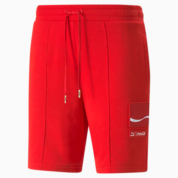 PUMA X COCA COLA Men's Regular Fit Shorts, Racing Red, extralarge-IND