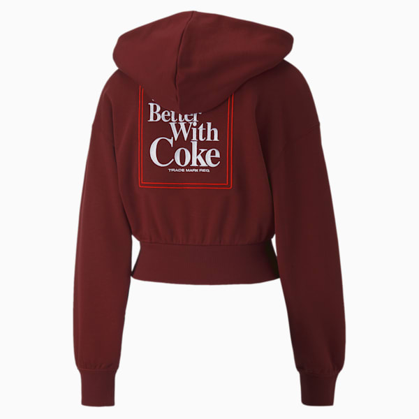 PUMA x COCA-COLA Women's Relaxed Fit Hoodie, Intense Red, extralarge-AUS