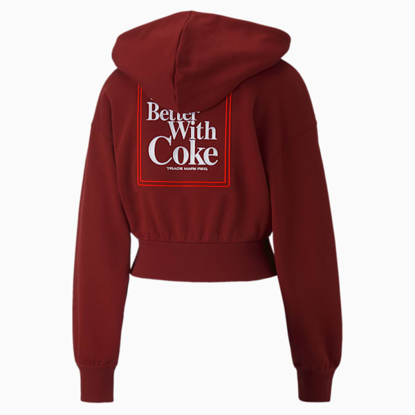 PUMA x COCA-COLA Women's Relaxed Fit Hoodie, Intense Red, extralarge-IND