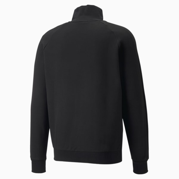 Iconic T7 Double Knit Men's Track Jacket, Puma Black-Iridescent, extralarge