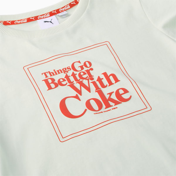 PUMA x COCA-COLA Women's Graphic Tee, Ivory Glow, extralarge