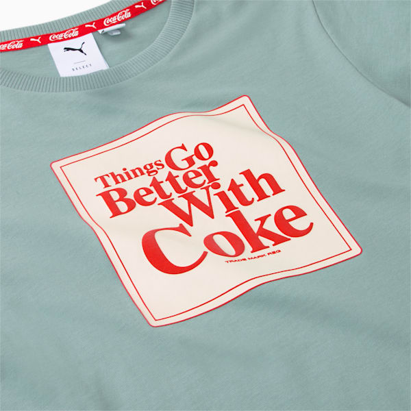 PUMA x COCA-COLA Women's Graphic Tee, Slate, extralarge