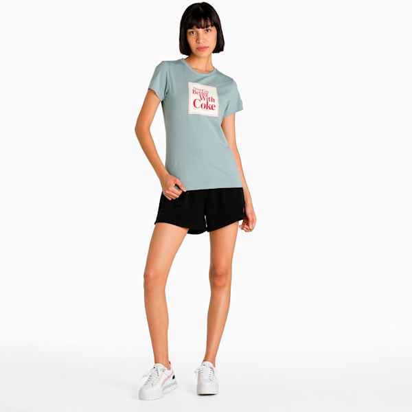 PUMA x COCA-COLA Graphic Women's Regular Fit T-Shirt, Slate, extralarge-IND
