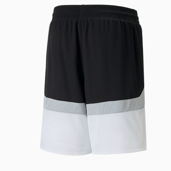 Splash Basketball Men's Shorts, Puma Black-Harbor Mist, extralarge