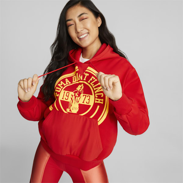 MOD Basketball Women's Hoodie, High Risk Red, extralarge-AUS
