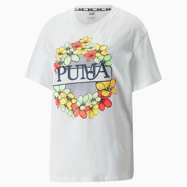 MOD Graphic Women's Basketball T-Shirt, Puma White, extralarge-IND