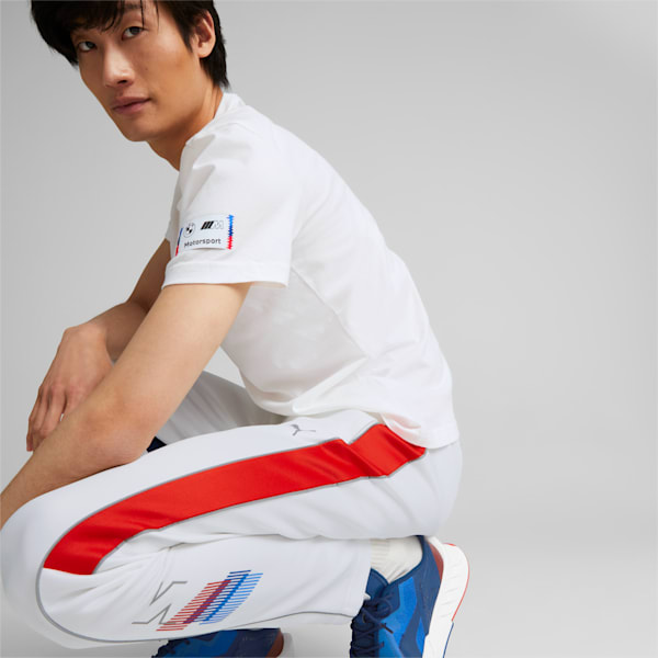 Pantalones deportivos entallados BMW M Motorsport MT7 para hombre, Puma White