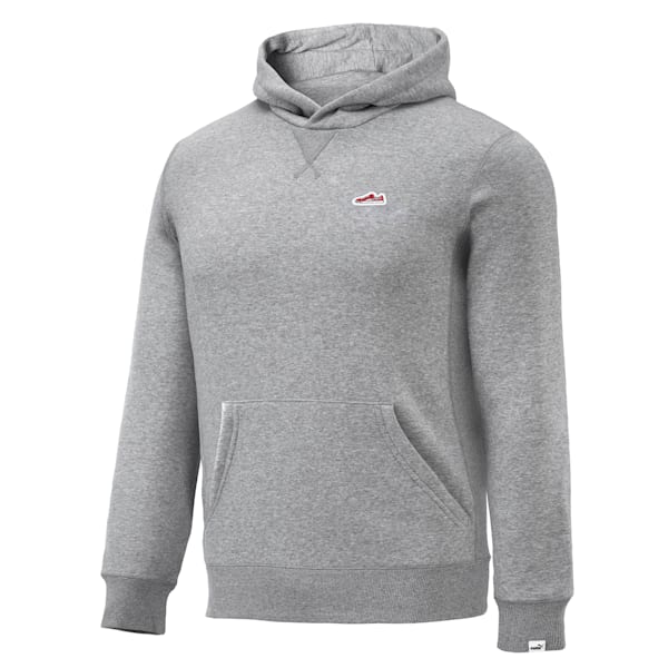 Suede Men's Hoodie, Medium Gray Heather, extralarge