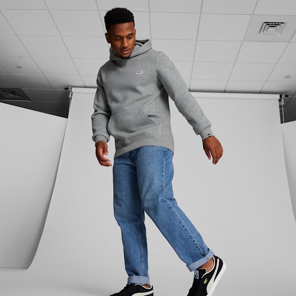 Sudadera con capucha de gamuza para hombre, Medium Gray Heather, extralarge