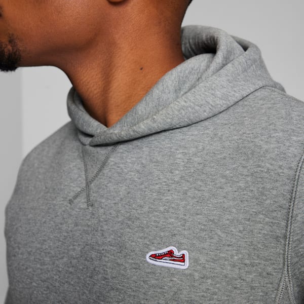 Sudadera con capucha de gamuza para hombre, Medium Gray Heather, extralarge
