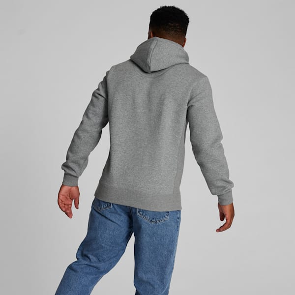 Suede Men's Hoodie, Medium Gray Heather, extralarge