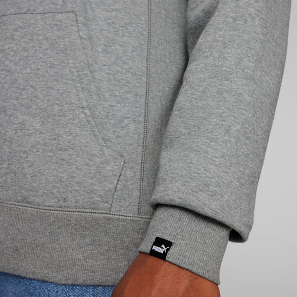 Suede Men's Hoodie, Medium Gray Heather, extralarge