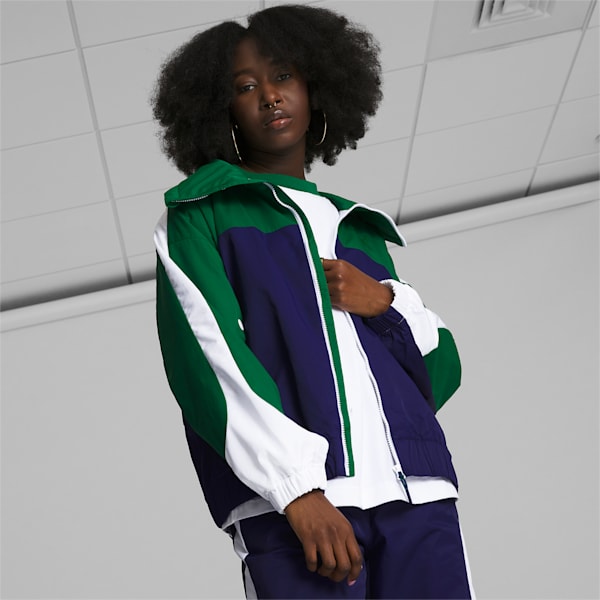 Overtime Basketball Track Jacket Women, Patriot Blue, extralarge-GBR