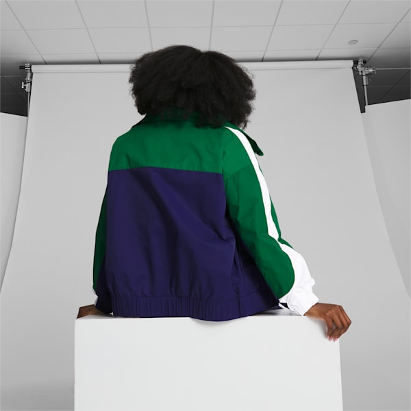 Overtime Basketball Track Jacket Women, Patriot Blue