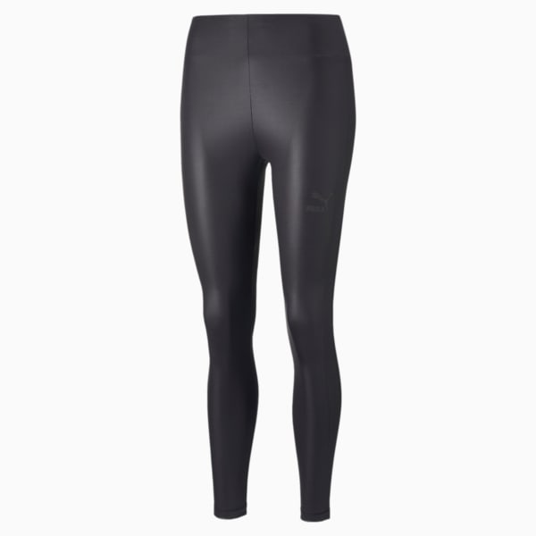 Leggings de tiro alto para mujer T7 Shiny, Puma Black, extralarge