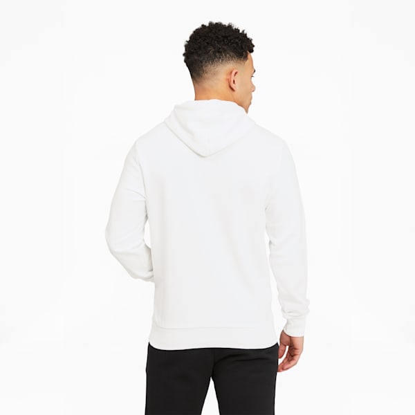 Classics Logo Men's Hoodie, Puma White-Puma Black, extralarge