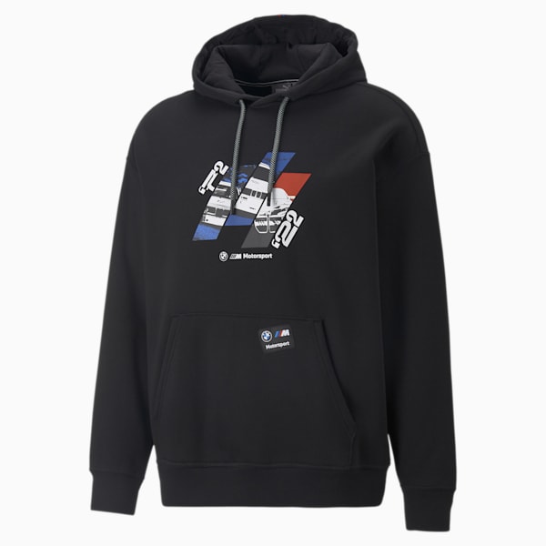 Sudadera con gorra para hombre BMW M Motorsport, Puma Black, extralarge