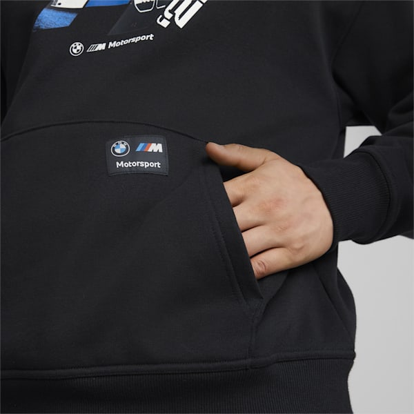 Sudadera con gorra para hombre BMW M Motorsport, Puma Black, extralarge