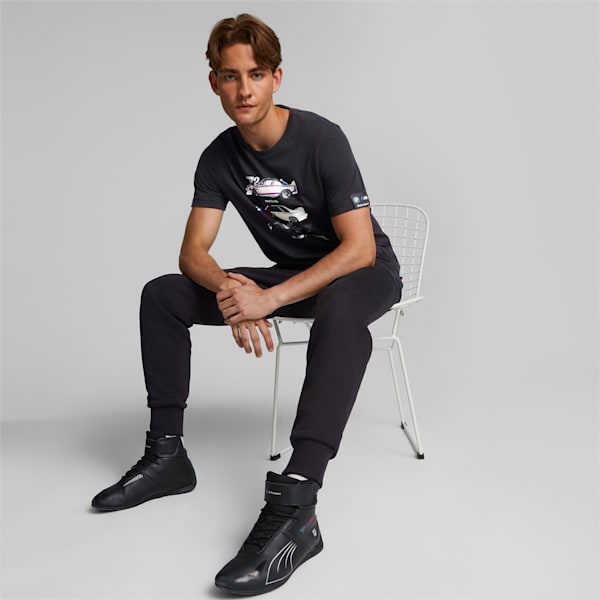 BMW M Motorsport Men's Graphic Tee, Puma Black, extralarge