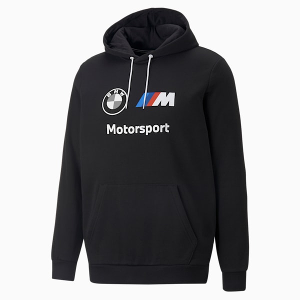 Sudadera con gorra para hombre BMW M Motorsport Essentials, Puma Black, extralarge