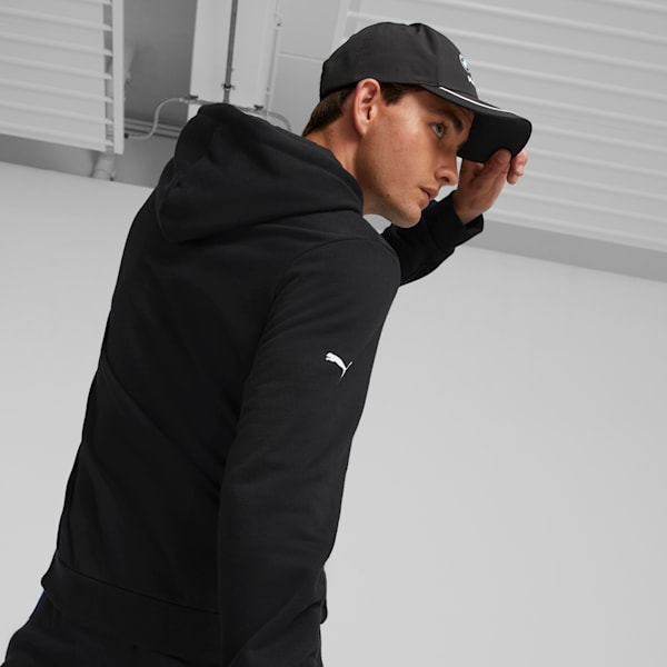 BMW M Motorsport Essentials Fleece Men's Hoodie, Puma Black, extralarge-IND