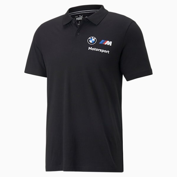 BMW M Motorsport Essential Men's Polo, Puma Black