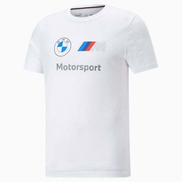 BMW M Motorsport Essentials Logo Tee Men, Puma White