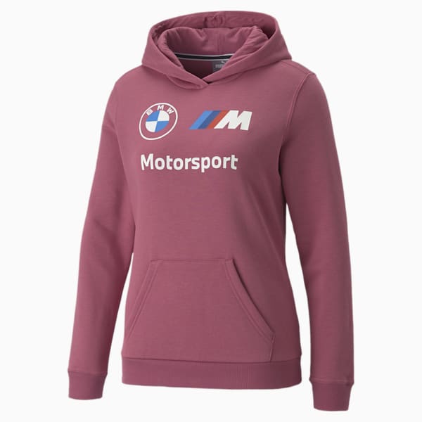 BMW M Motorsport Logo Women's Hoodie, Dusty Orchid, extralarge-IND