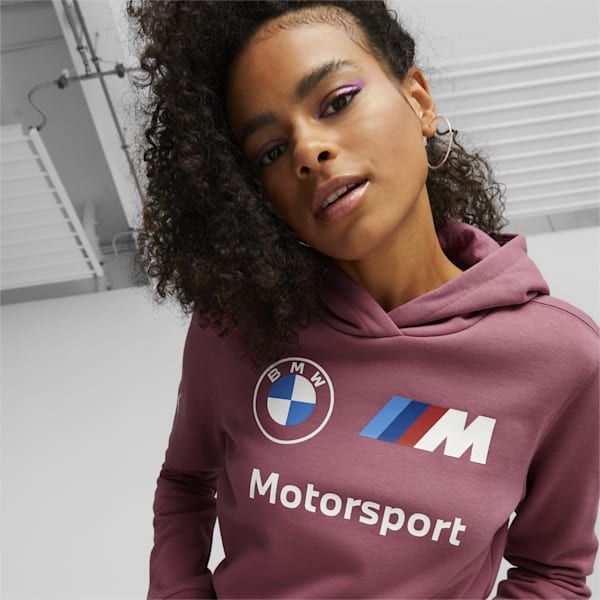 BMW M Motorsport Logo Women's Hoodie, Dusty Orchid, extralarge-IND