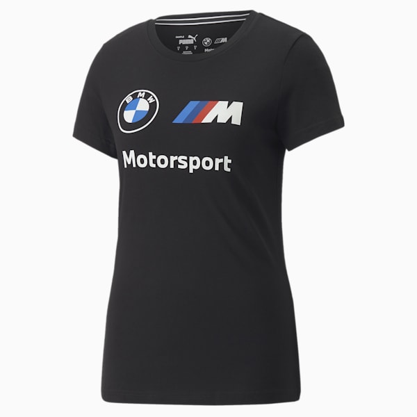 BMW M Motorsport Logo Women's T-Shirt, Puma Black, extralarge-IND