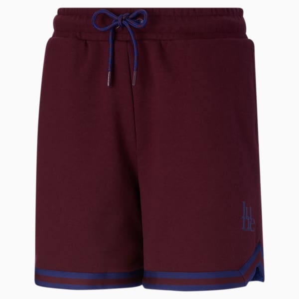 PUMA x JUNE AMBROSE Basketball Shorts, Aubergine-Patriot Blue