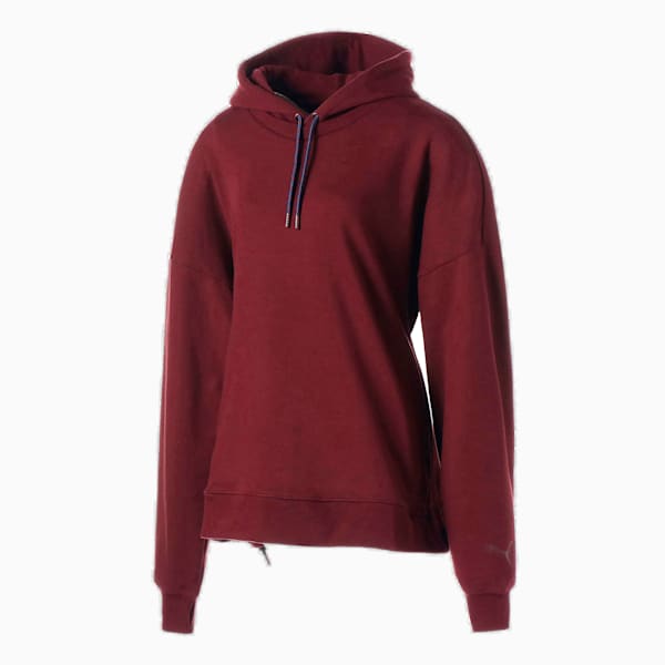 PUMA x JUNE AMBROSE Keeping Score Harris Women's Basketball Hoodie, Aubergine