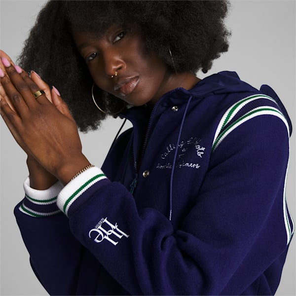 Victory Varsity Jacket Women, Patriot Blue-Verdant Green, extralarge-GBR