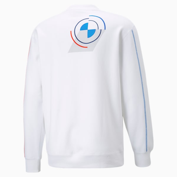 BMW M Motorsport Assembly Crewneck Men's Sweatshirt, Puma White, extralarge-IND