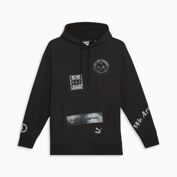 We Are Legends WRK.WR Men's Hoodie, Puma Black, extralarge