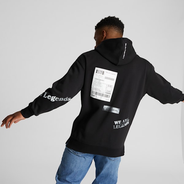 We Are Legends WRK.WR Men's Hoodie, Puma Black, extralarge