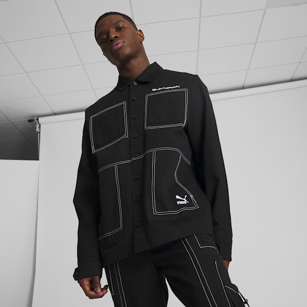 Puma black jacket mens discount