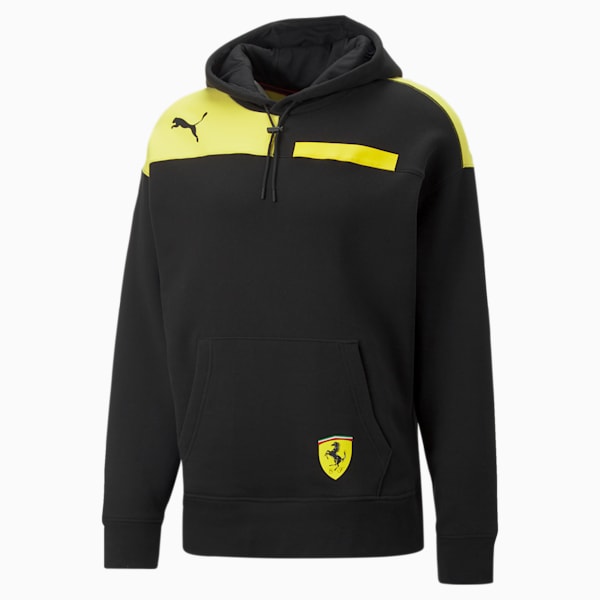 Sudadera con gorra para hombre Scuderia Ferrari Race Assembly, Puma Black, extralarge