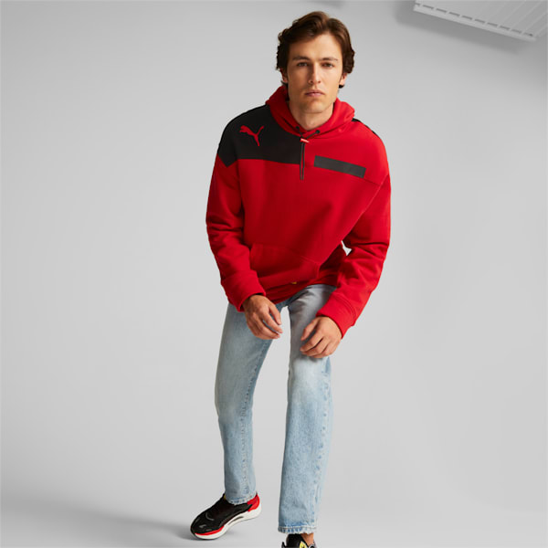 Scuderia Ferrari Race Assembly Motorsport Men's Hoodie, Rosso Corsa, extralarge-IND