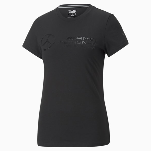 Mercedes AMG Petronas Logo Women's Regular Fit T-Shirt, Puma Black, extralarge-IND