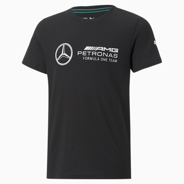 Mercedes AMG Petronas Motorsport Logo Youth Regular Fit T-Shirt, Puma Black, extralarge-IND