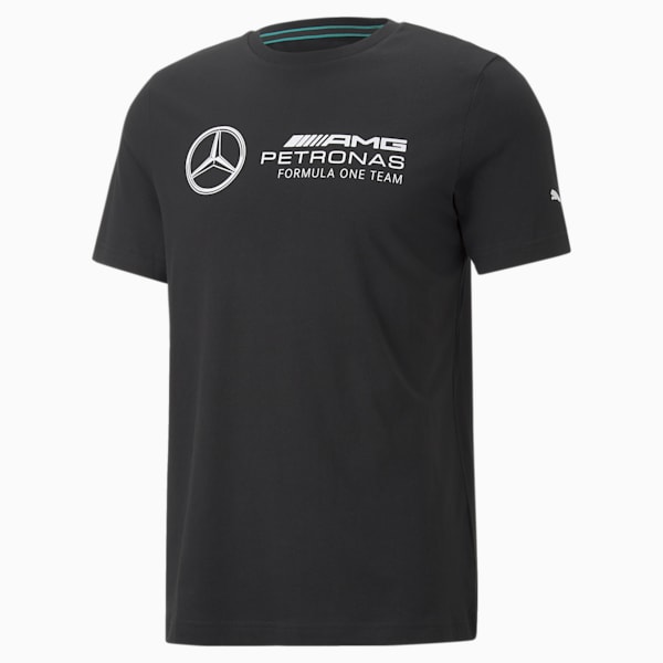 Mercedes AMG Petronas F1 Logo Men's Regular Fit T-Shirt, Puma Black, extralarge-IDN