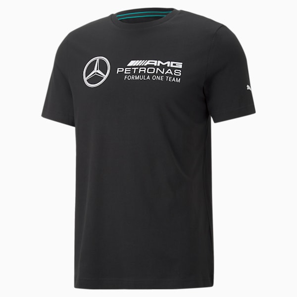 Mercedes-AMG Petronas F1 Essentials Men's Logo Tee, Puma Black