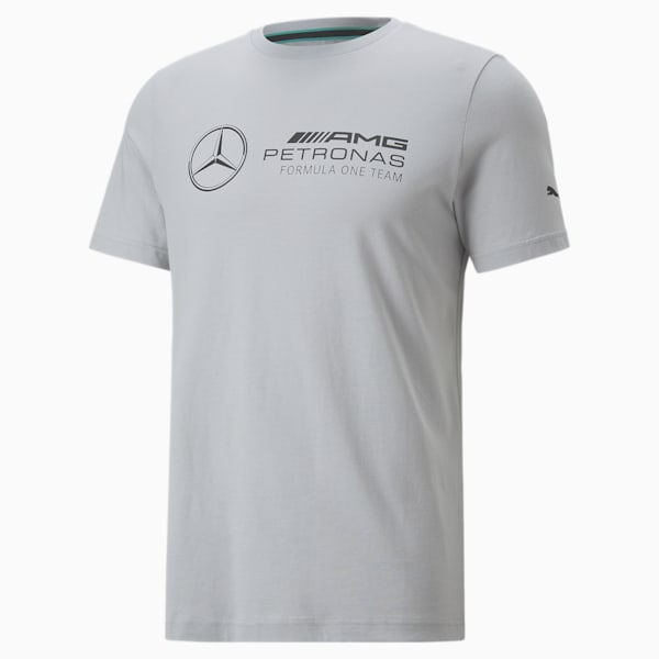 Mercedes AMG Petronas F1 Logo Men's Regular Fit T-Shirt, Mercedes Team Silver, extralarge-IND