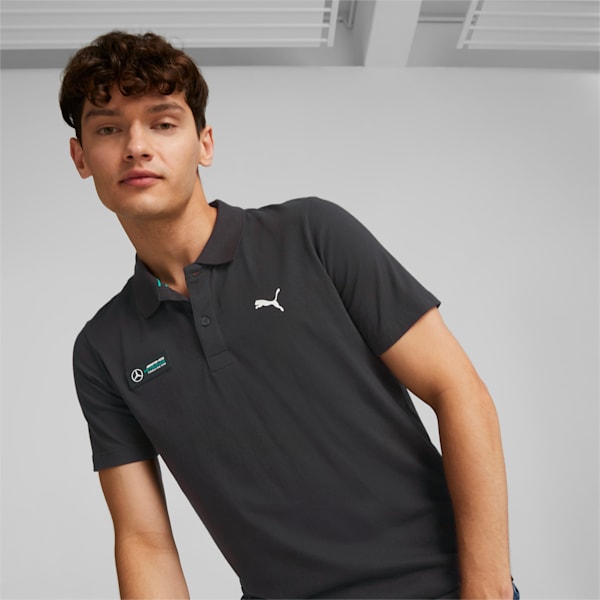 Mercedes-AMG Petronas Motorsport Essentials Men's Polo Shirt, Puma Black, extralarge