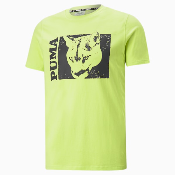 Timeout Short Sleeve Basketball T-Shirt 3 Men, Light Lime